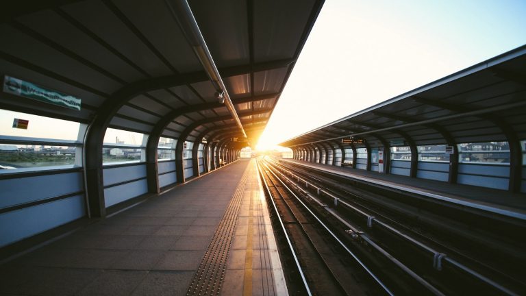 photo of train station